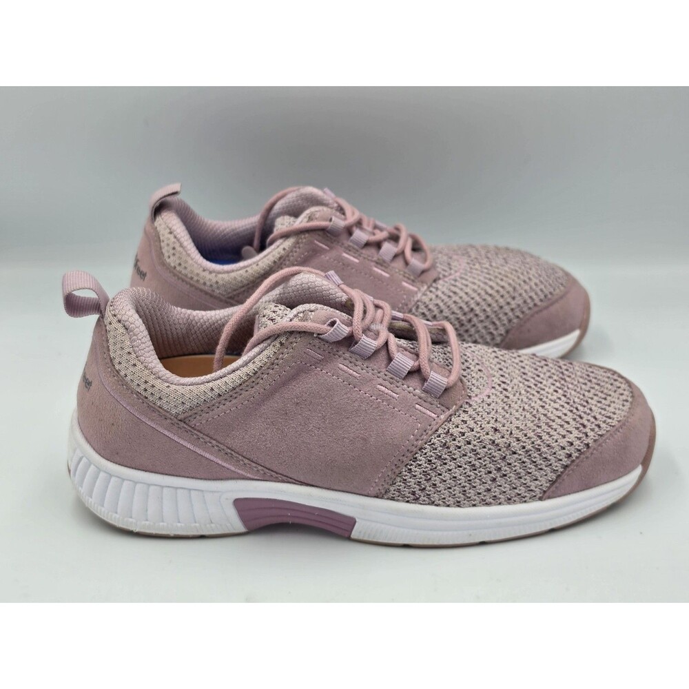 Orthofeet Francis Pink Rose Mauve Orthopedic Walking Shoes Size 8 D Wide